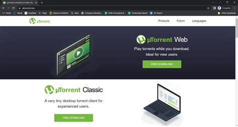 official µtorrent website.